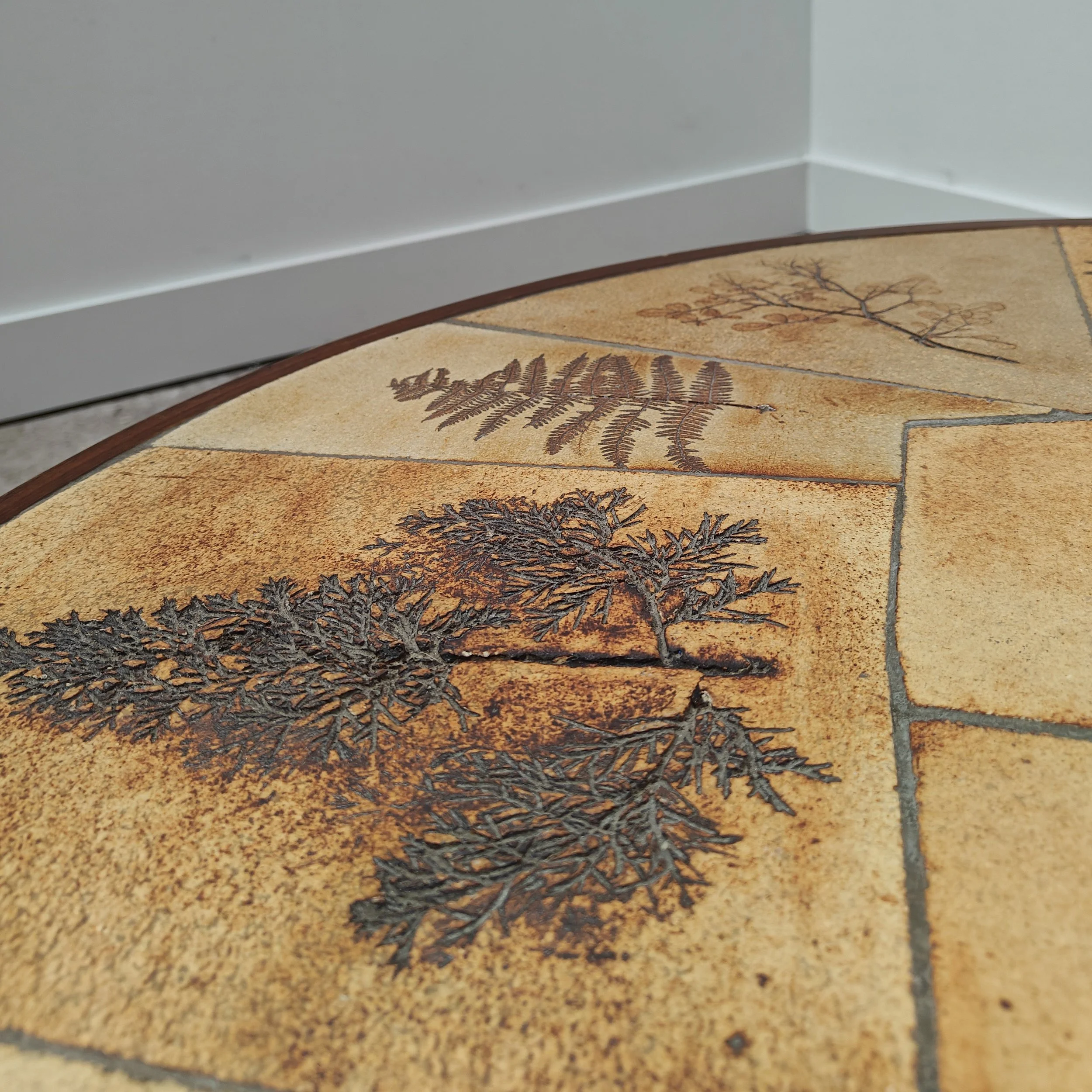 French coffee table Raymonde Leduc, Vallauris — Calm Shapes